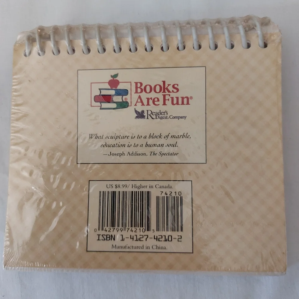 Vintage Teachers Thought of the Day Calendar NEW In Package